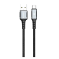 Câble tressé XSSIVE XSS-BR-AC-B – USB-A vers USB-C, 18 W, 1 m, noir