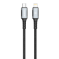 Câble de charge tressé USB-C vers Lightning XSSIVE XSS-BR-CL-B – 1 m 30 W Noir Câble de charge tressé USB-C vers Lightning XSSIVE XSS-BR-CL-B – 1 m 30 W Noir
