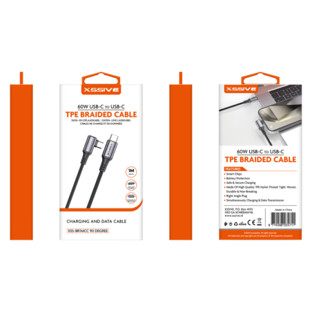 XSSIVE USB-C to USB-C Cable 60W 1m | Smarty