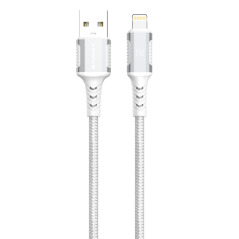 Braided Lightning Cable XSSIVE 1m 15W White | Smarty