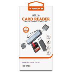Lecteur de carte USB2.0 USB-A/USB-C XSSIVE XS | Smarty Paris