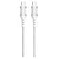 Câble USB-C vers USB-C XSSIVE XSS-BR-CC-W – PD 60W 1 m Blanc