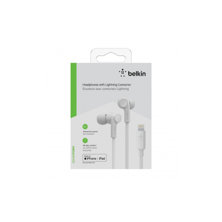 Ecouteurs Kit Main Libre Lightning BELKIN - Blanc - Audio Réf. A1215 |