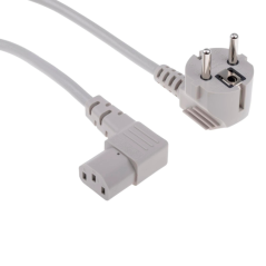 Câble CEI C13 vers CEE 7/7 1 m Blanc | Smarty
