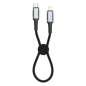 Braided USB-C to Lightning Cable XSSIVE XSS-BR-CL-B – 30W 30cm Black Braided USB-C to Lightning Cable XSSIVE XSS-BR-CL-B – 30W 30cm Black