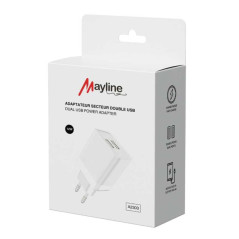 Chargeur Mayline double USB 12W | Smarty Paris