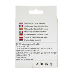 Mayline Charger Kit 10 W Micro USB | Smarty