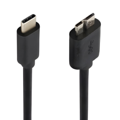 USB-C to Micro-B Cable 35 cm Black | Smarty