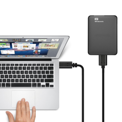 USB-C to Micro-B Cable 35 cm Black | Smarty