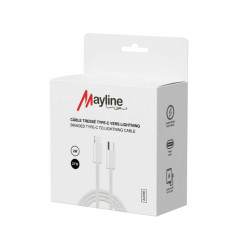 Câble Mayline USB-C vers Lightning 27W 2 m | Smarty