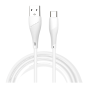 USB to USB-C Cable WUW X196 – 2.4A, 1 m, White USB to USB-C Cable WUW X196 – 2.4A, 1 m, White