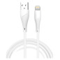 Câble USB vers Lightning WUW X196 – 2,4 A, 1 m, Blanc