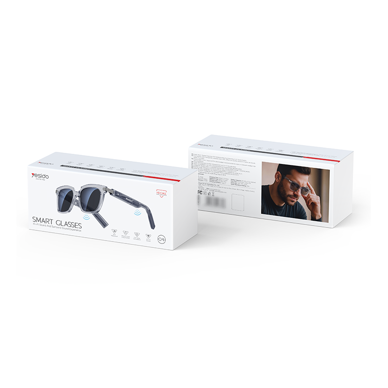 Bluetooth Glasses YESIDO IO41 – HD noise-cancelling calls, stereo sound, IP54 Bluetooth Glasses YESIDO IO41 – HD noise-cancelling calls, stereo sound, IP54