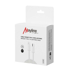 Câble Mayline USB-C vers Lightning 27W 1 m | Smarty
