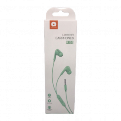 Écouteurs Kit main libre Jack 3,5 mm - Vert (WUW-R168) | Smarty Paris