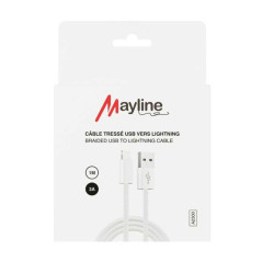 Câble Mayline USB vers Lightning 3A 1 m | Smarty