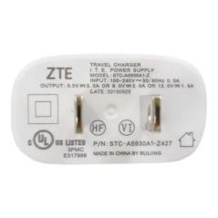 Adaptateur USB ZTE STC-A5915A-Z prise US | Smarty