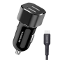 Chargeur voiture duo Xssive XSS-C29NM – 2,4A, câble Micro USB, Noir Chargeur voiture duo Xssive XSS-C29NM – 2,4A, câble Micro USB, Noir