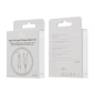 Câble Ellietech CC408 – USB-C vers USB-C 1 m 3 A Blanc Câble Ellietech CC408 – USB-C vers USB-C 1 m 3 A Blanc