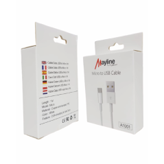 USB to Micro USB Cable Mayline 1 m 20 W | Smarty