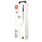 Ecouteurs filaires JBL Tune 310C - JBLT310CWHT - Blanc