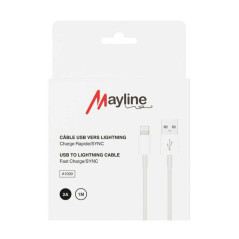Câble USB Lightning Mayline 1 m 20 W | Smarty