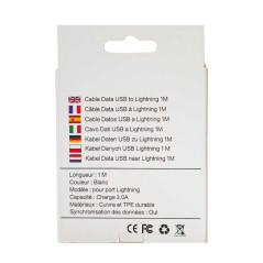 Câble USB Lightning Mayline 1 m 20 W | Smarty
