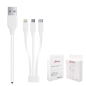 Câble 3-en-1 Mayline – USB vers Lightning/USB-C/Micro USB 20 W 1 m Câble 3-en-1 Mayline – USB vers Lightning/USB-C/Micro USB 20 W 1 m