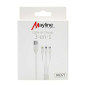 Câble 3-en-1 Mayline – USB vers Lightning/USB-C/Micro USB 20 W 1 m Câble 3-en-1 Mayline – USB vers Lightning/USB-C/Micro USB 20 W 1 m