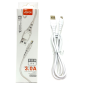 Câble USB-A vers Lightning ASPOR A101 – 3,0 A 1 m Blanc Câble USB-A vers Lightning ASPOR A101 – 3,0 A 1 m Blanc