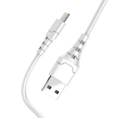 Câble ASPOR A101 USB-A vers Lightning 1 m Blanc
