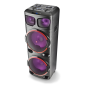 Enceinte Bluetooth NGS Wild Dub 3 – double subwoofer 15 pouces 1200 W Noir