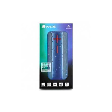 Enceinte Bluetooth NGS Roller Nitro 2 Blue IPX5 - 20W - Bleu - Audio R