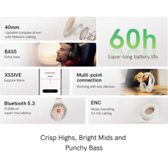 XSSIVE XSS-H11W Bluetooth Headphones White | Smarty