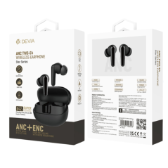 Devia E4 EM409 ANC earbuds 7h Black | Smarty
