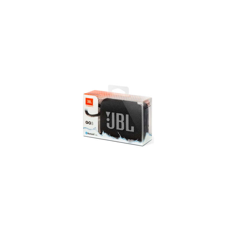Enceinte Bluetooth Portable JBL Go 3 Noir IP67 5H - JBLGO3BLK — JBL · Smarty Paris 18e