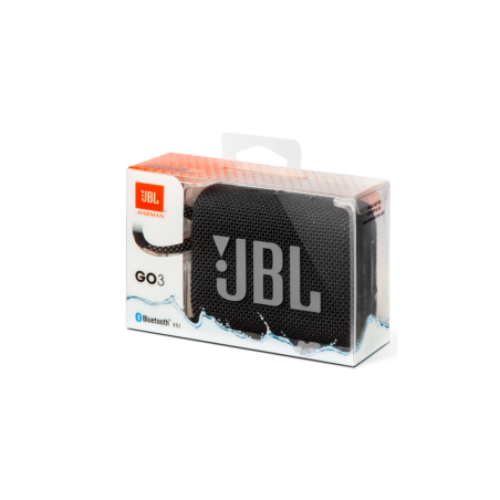 Enceinte Bluetooth Portable JBL Go 3 Noir IP67 5H - JBLGO3BLK — JBL · Smarty Paris 18e
