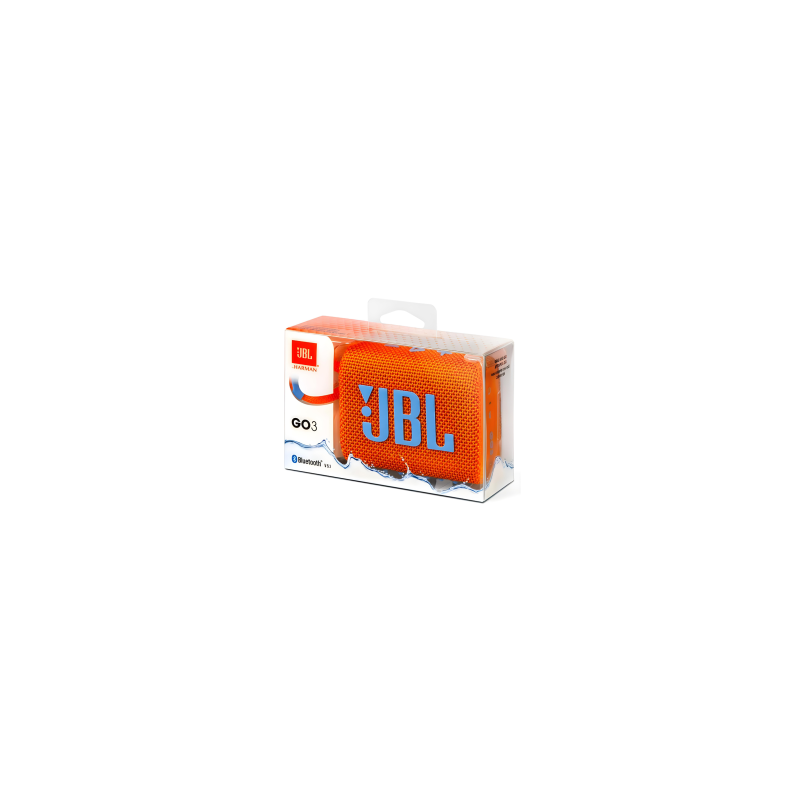 Enceinte Bluetooth Portable JBL Go 3 Orange IP67 5H
