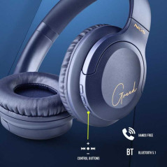 Casque NGS Artica Greed Bleu avec micro | Smarty