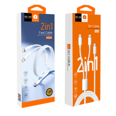 WUW X223 2-in-1 Type-C/Lightning Cable