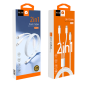 2-in-1 Cable WUW X223 – Type-C/Type-C and Lightning