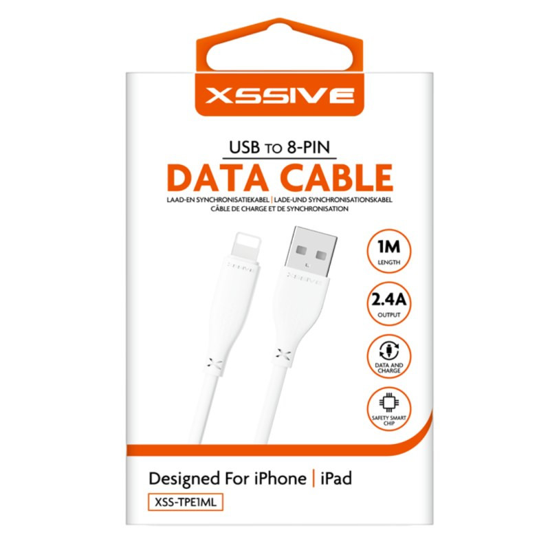 Câble USB vers Lightning XSSIVE XSS-TPE1ML – 1 m Câble USB vers Lightning XSSIVE XSS-TPE1ML – 1 m