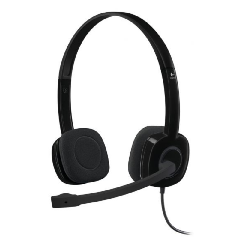 Logitech Stereo Headset H151 – 3.5mm Jack Black Logitech Stereo Headset H151 – 3.5mm Jack Black