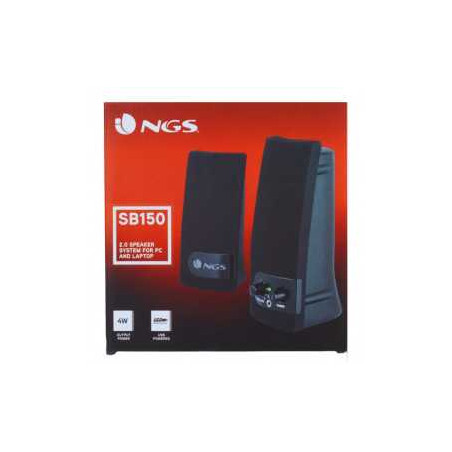 Enceinte NGS SB 150 2.0 USB Avec On/Off Interrupteur-Volume 2 W - Noir