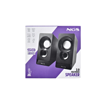 Enceinte NGS SB210 2.0 enceinte multimédia USB - Noir - Audio Ref G434