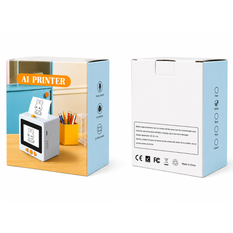 Mini Printer ECO AI – White · Refurbished