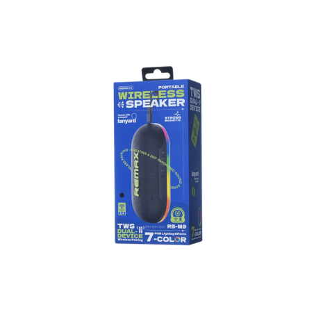 Enceinte Portable Sans Fil 7W REMAX Lighting RB-M9 - Noir - Audio Ref