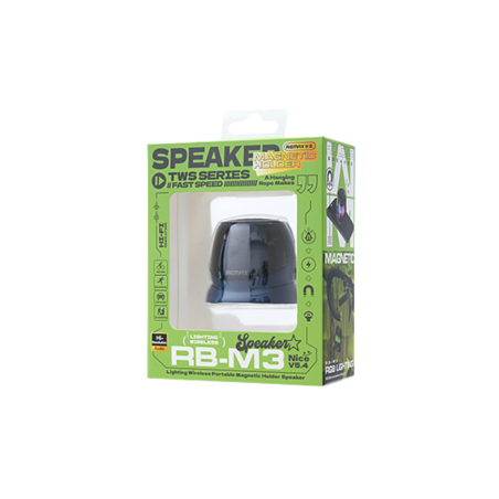 Enceinte Portable Sans Fil avec Support Magnétique Lighting RB-M3 REMA