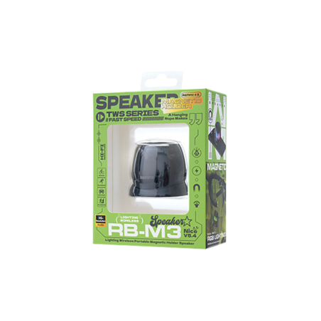 Enceinte Portable Sans Fil avec Support Magnétique Lighting RB-M3 REMA