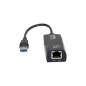 Adaptateur USB 3.0 vers RJ45, Lan Ethernet Gigabit, 10/100/1000Mbps - Noir Adaptateur USB 3.0 vers RJ45, Lan Ethernet Gigabit, 10/100/1000Mbps - Noir